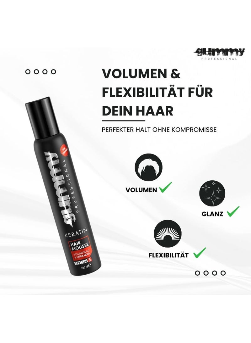 غامي موس الشعر بالكيراتين بتركيبة احترافية جديدة، غني بالحجم وثبات فائق (5)، 225 مل - Image 2